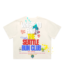 Load image into Gallery viewer, Where To Find THE Seattle Run Club Creme Crop Tee

